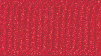 Double-Faced Satin Ribbon: Red