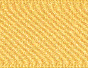 Double-Faced Satin Ribbon: Gold