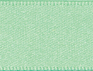 Double-Faced Satin Ribbon: Mint