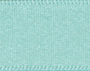 Double-Faced Satin Ribbon: Aqua