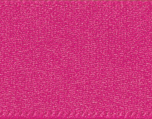Double-Faced Satin Ribbon: Fuchsia