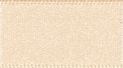 Double-Faced Satin Ribbon: Cream