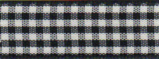 Ribbon: Gingham: Black