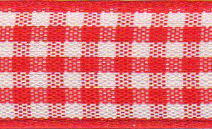 Ribbon: Gingham: Red