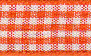Ribbon: Gingham: Orange Delight