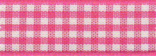 Ribbon: Gingham: Shocking Pink