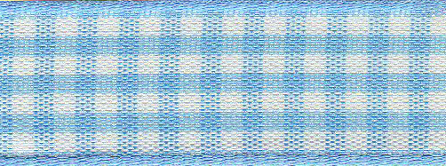 Ribbon: Gingham: Sky