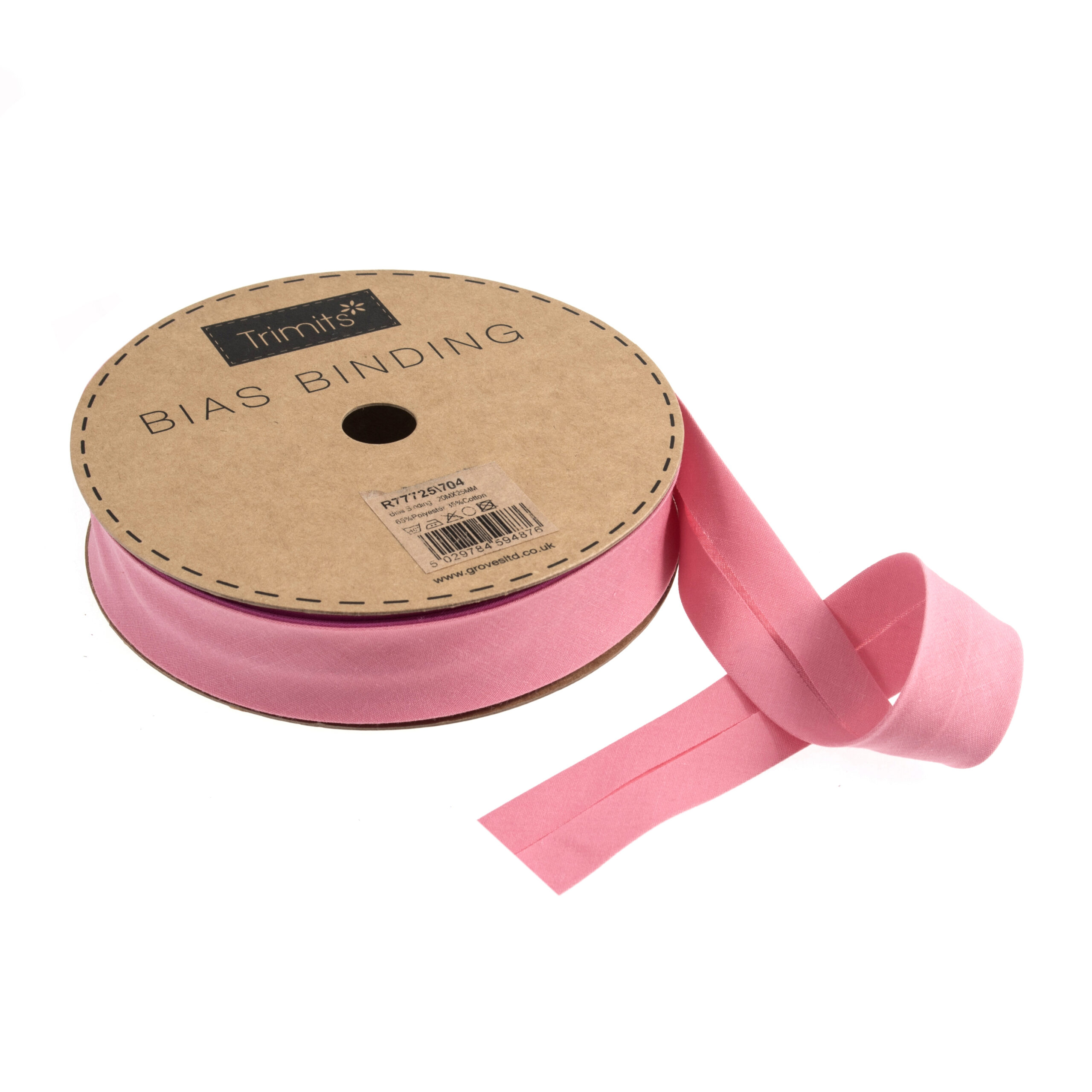 Bias Binding: Polycotton: Pink