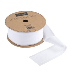 Bias Binding: Polycotton: White