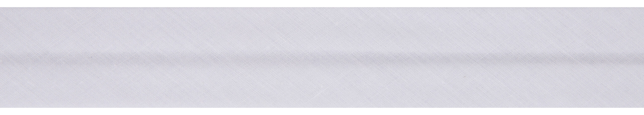 Bias Binding: Polycotton: White - Image 2
