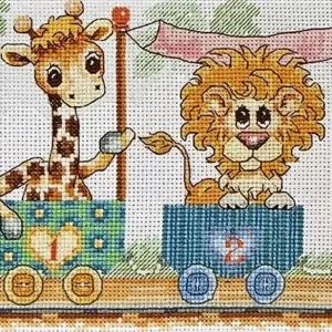 Anchor Cross Stitch Kit - Train Birth Sampler