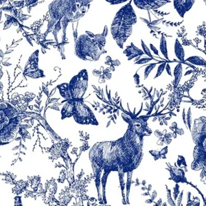 Blue Ink Forest Pure Cotton
