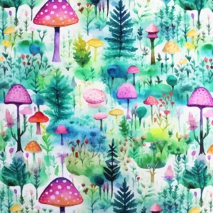 ES PC Watercolour Mushrooms
