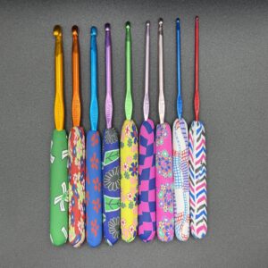 Patterned Soft Grip Crochet Hooks 2mm-6mm